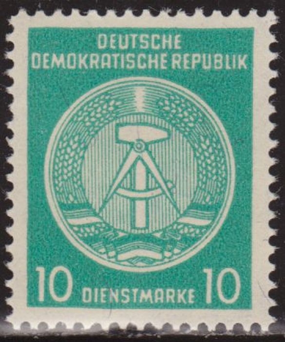 Alemania DDR 1954 Scott O4 Sello ** Escudo de Armas 10pf Timbre Allemagne Germania Germany Alemagne Deutschland